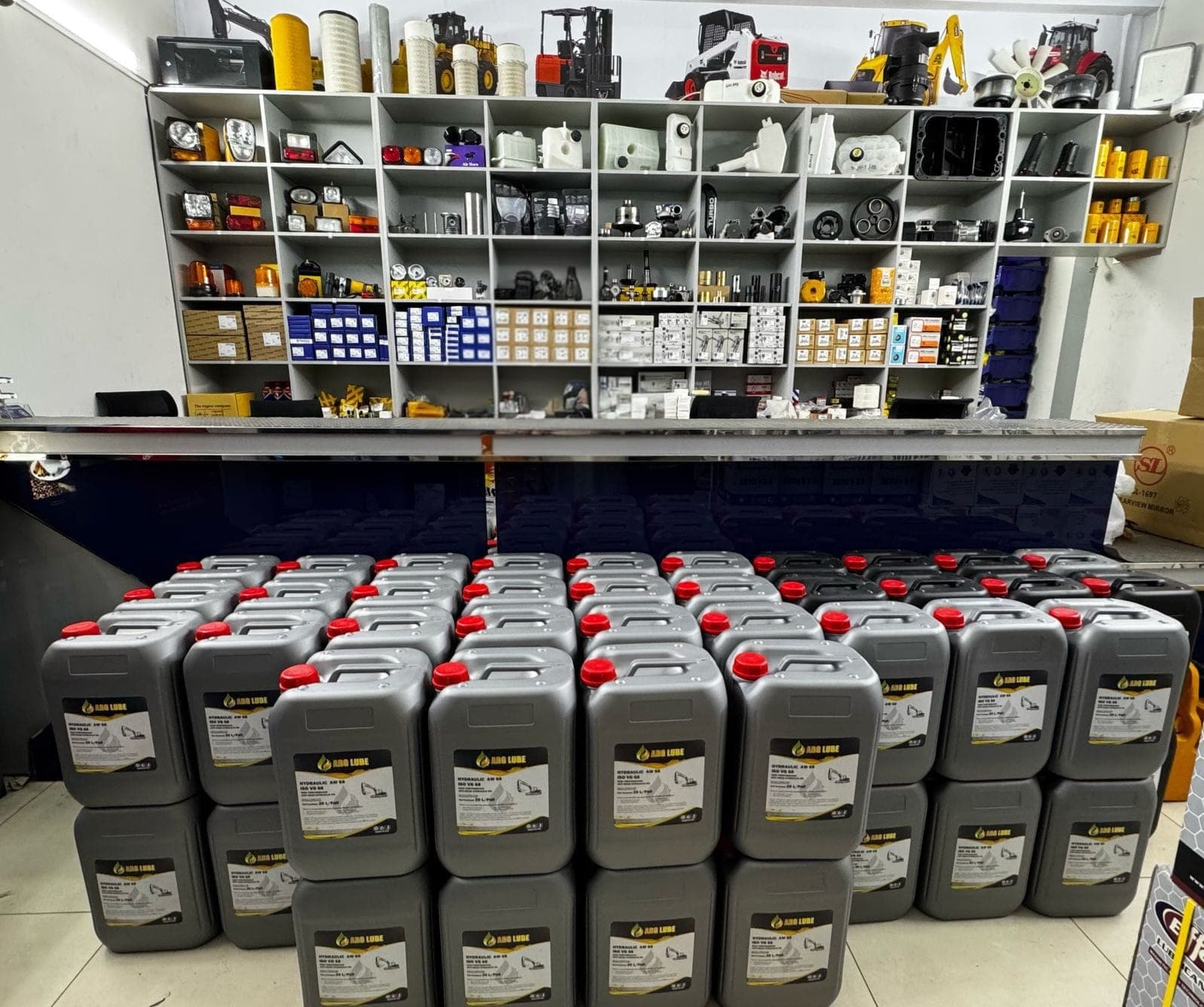 Lucky Star Heavy Equipment spare parts display